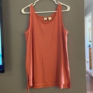 Heathered orange tank